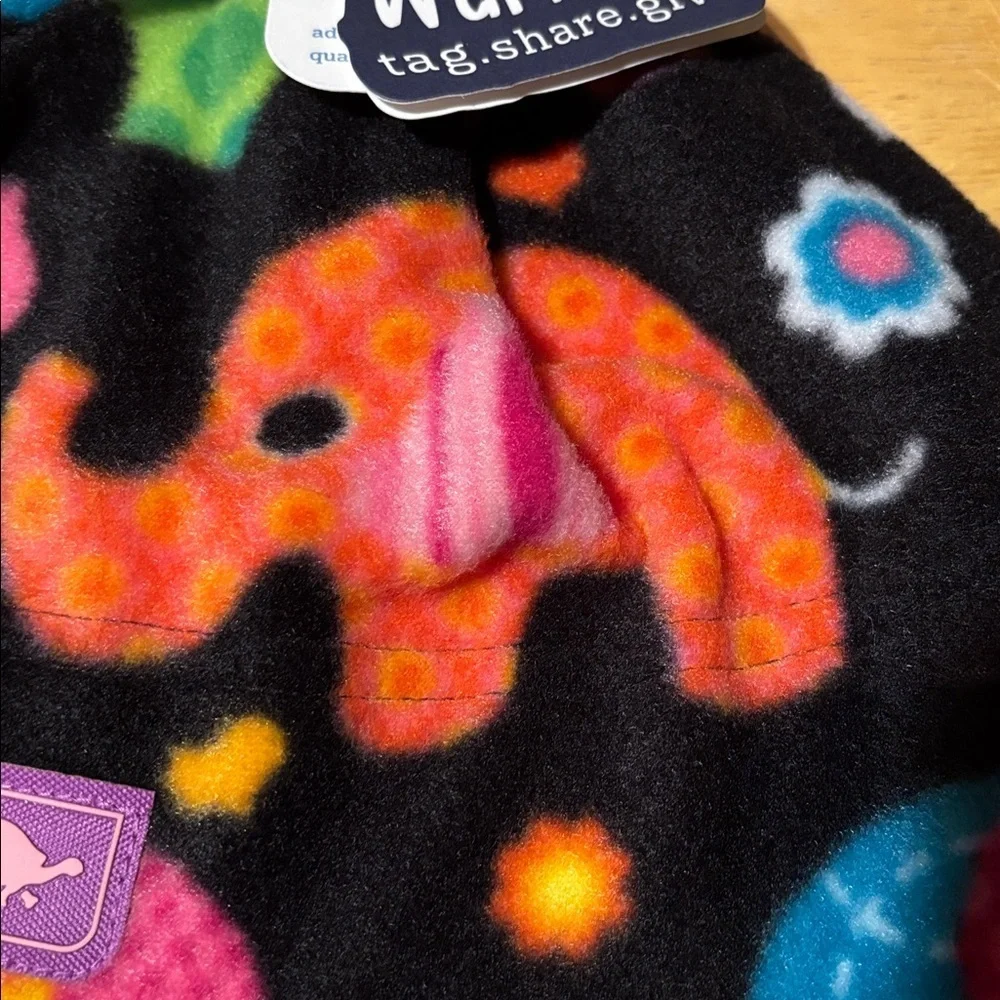 Turtle Fur fleece winter hat elephant, kids age 3 to 6 cute